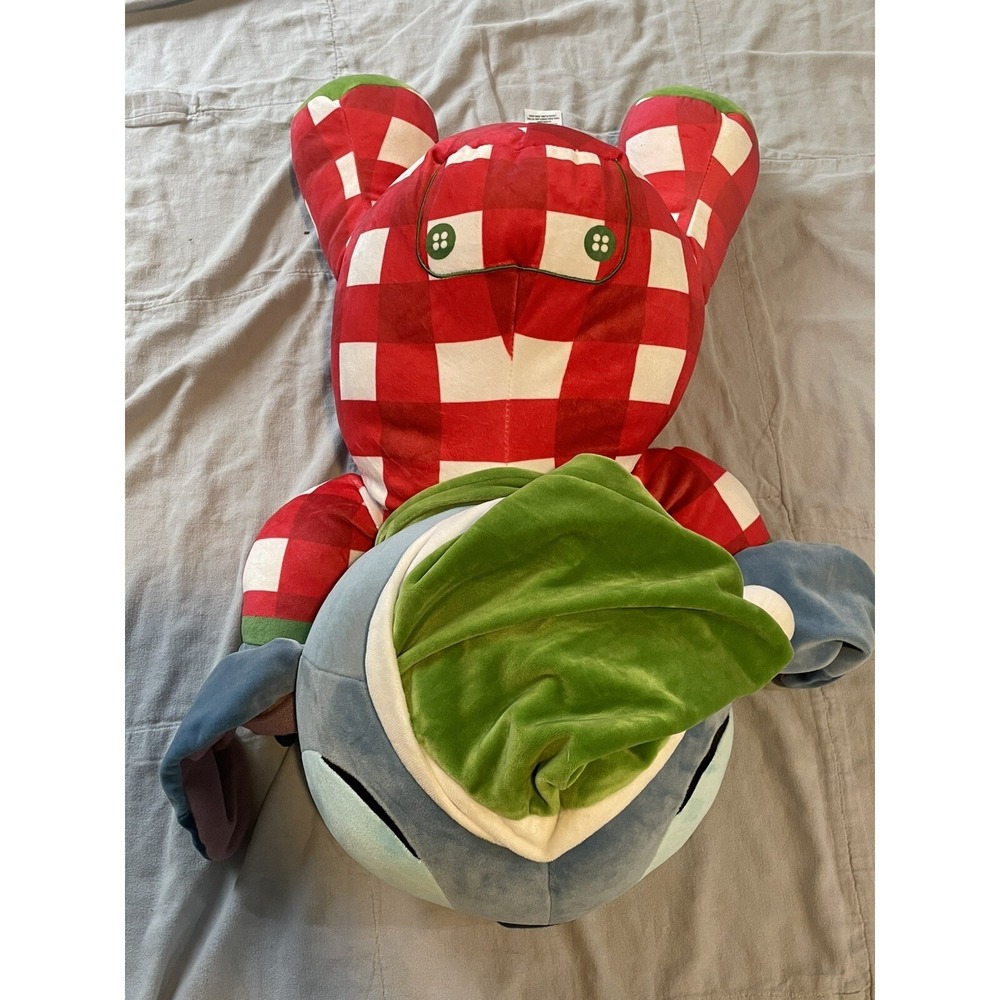 Walt Disney Sleeping Stitch Holiday Pajamas Cuddleez Pillowβ Plush Jumbo 24"